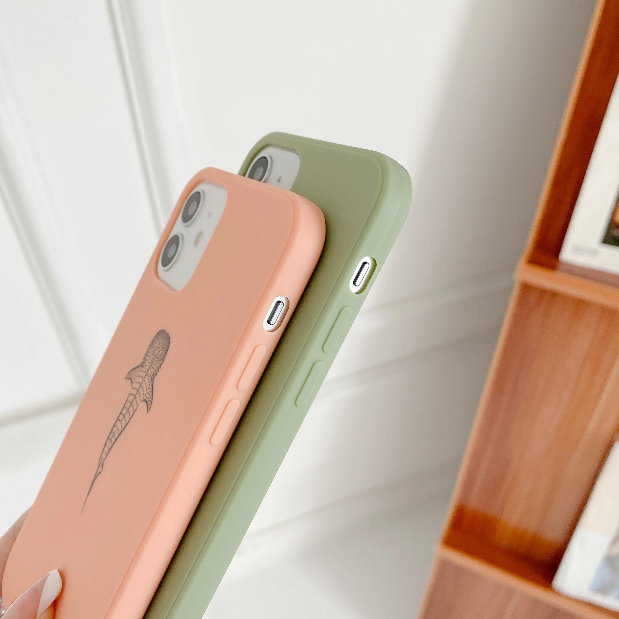 iPhone Pink Soft Silicone Manta Phone Case - Image 2